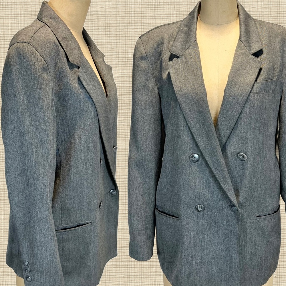 VINTAGE Liz Claiborne blazer suit jacket coat double breasted tailored career